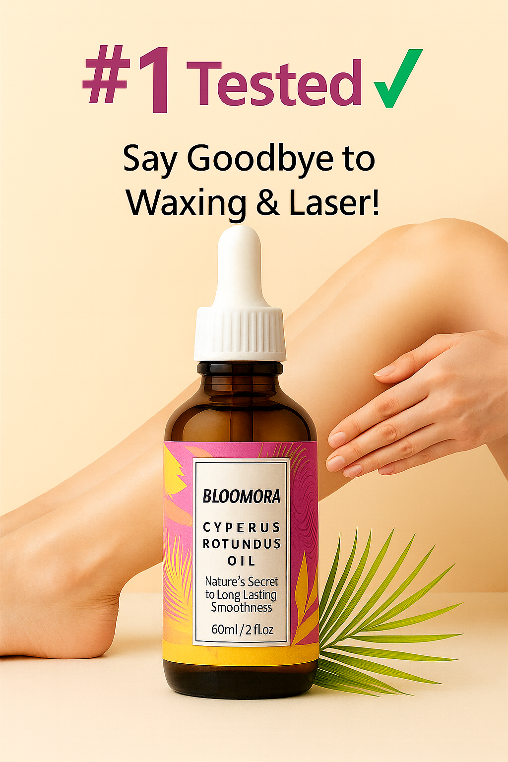 Bloomora Cyperus Rotundus Oil™ Natural Hair Reduction & Skin Soothing