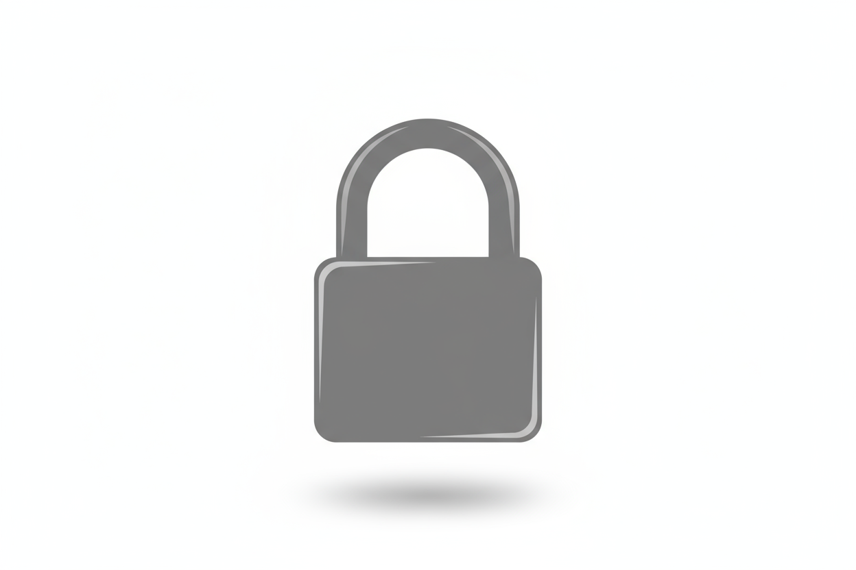 Lock Icon White background